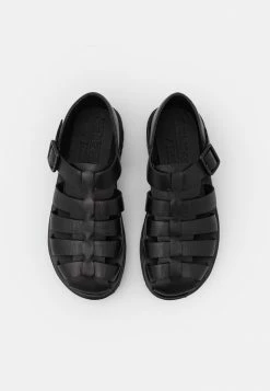 De gros 😀 Selected Homme SLHBOB FISHERMAN 👟 SHOE - 🩴 Sandales - Black 🎉 -Selected Homme Soldes Boutique a717bb56879142d696ae544f10ff47d7