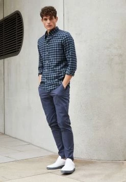 Promo 🤩 Selected Homme SLHSLIMFLANNEL - Chemise - Dark Blue 🔥 -Selected Homme Soldes Boutique a71e7a7a1f8b44e695436bde92ed90e4