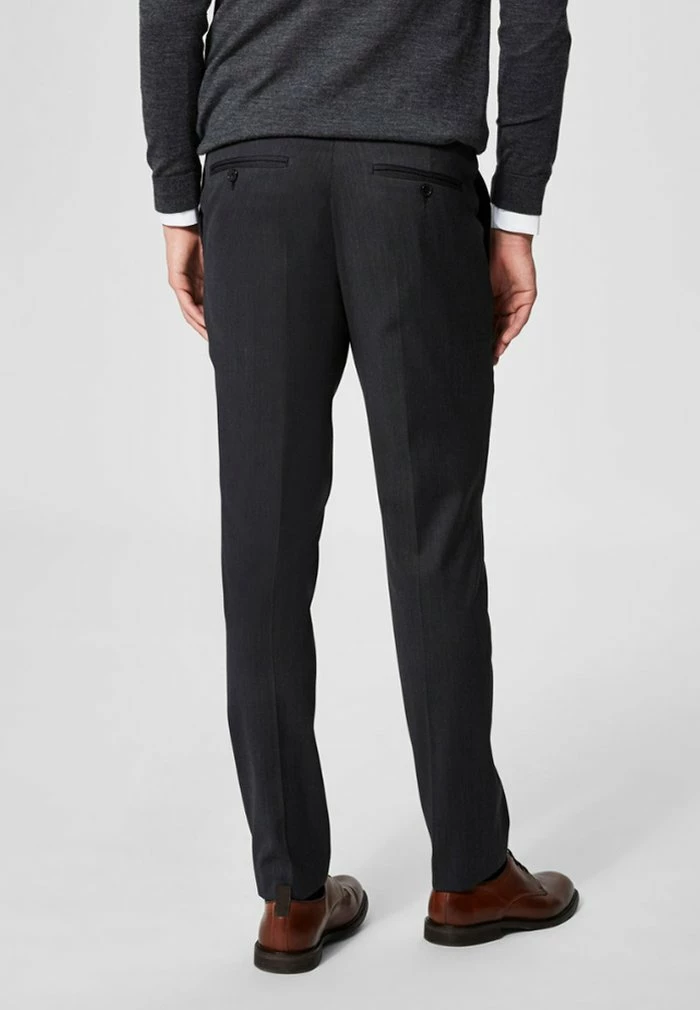 Grosses soldes ✨ Selected Homme Pantalon De Costume - Grey 🧨 3 Grosses soldes ✨ Selected Homme Pantalon De Costume - Grey 🧨 – Image 3