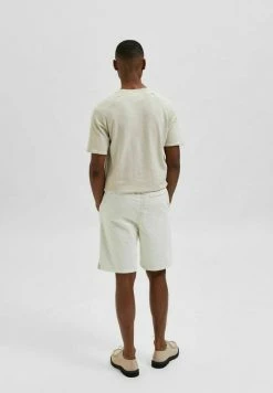 Bon marché 😉 Selected Homme Short - Cloud Dancer ⌛ -Selected Homme Soldes Boutique a8e7c14f0ee541198994e7188a653be6