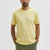 Meilleure vente 🔥 Selected Homme SLHNORMAN SS O-NECK S NOOS - T-shirt Basique - Sunlight 🌟