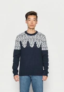 Acheter 💯 Selected Homme SLHSNOWDEN CREW NECK - Pullover - Sky Captain Egret 🔔