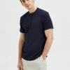 Acheter 🌟 Selected Homme T-shirt Basique - Sky Captain 👏