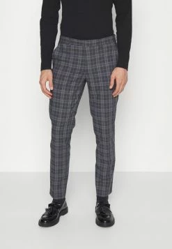 Acheter ✨ Selected Homme SLHMYLOLOGAN CHECK SUIT - Costume - Dark Grey Melange/light Blue 🎁 -Selected Homme Soldes Boutique ae5ca5eb0184498f99bbc3703a30fc19