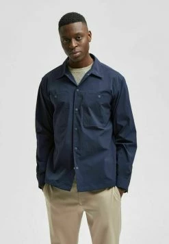 Meilleur prix 🥰 Selected Homme LANGARM - Chemise - Dark Sapphire 🥰