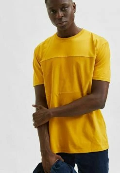 Top 10 👏 Selected Homme RUNDHALS - T-shirt Basique - Honey 🎉 -Selected Homme Soldes Boutique b03225bdfd59496cac227b32d080c5a6