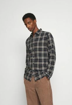 Meilleur prix ❤️ Selected Homme SLHSLIMTRENT 👕 SHIRT CHECK - Chemise - Dark Blue 🧨