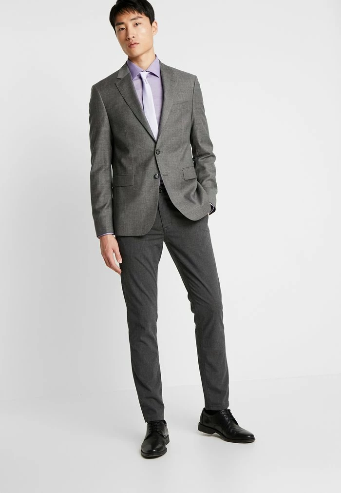 Remise 🧨 Selected Homme SLHSLIM STORM FLEX SMART PANTS - Pantalon Classique - Grey Melange 🥰 2 Remise 🧨 Selected Homme SLHSLIM STORM FLEX SMART PANTS - Pantalon Classique - Grey Melange 🥰 – Image 2