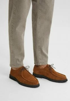 Vente flash ⌛ Selected Homme Chaussures à Lacets - Cognac ❤️