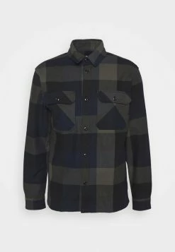 Coupon ❤️ Selected Homme SLHLOOSEREED CHECK - Chemise - Black 🔔