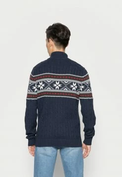 Promo 🛒 Selected Homme SLHFLAKE CABLE HIGH NECK - Pullover - Sky Captain ⭐ -Selected Homme Soldes Boutique b3cc64af4a324af9a0b6bbe4ba5e0cf3