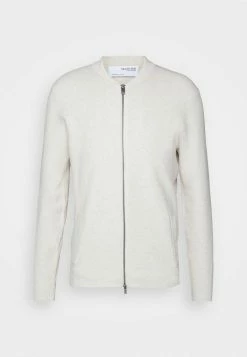 Tout neuf 🌟 Selected Homme SLHRONNY ZIP CARDIGAN - Gilet - Egret Melange 🌟 -Selected Homme Soldes Boutique b473161629494fc1a3285668e03e6d28