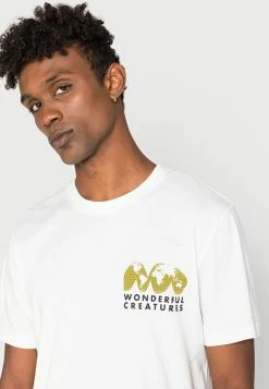 Vente flash 🤩 Selected Homme O NECK TEE - T-shirt Imprimé - Frog 🧨 -Selected Homme Soldes Boutique b56d78923662438891040c3c7233d6c4