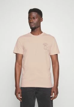 Meilleure vente 🤩 Selected Homme BROCK TEE - T-shirt Imprimé - Peach Whip 😍