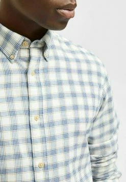 Bon marché 🥰 Selected Homme SLHSLIMFLANNEL - Chemise - Egret 💯 -Selected Homme Soldes Boutique bb1087d70eee4226accaf2000ed28390