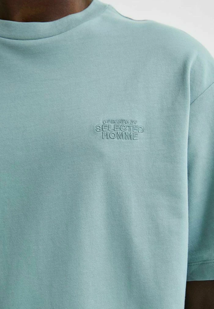 De gros 🛒 Selected Homme T-shirt Basique - Chinois Green 🧨 5 De gros 🛒 Selected Homme T-shirt Basique - Chinois Green 🧨 – Image 5