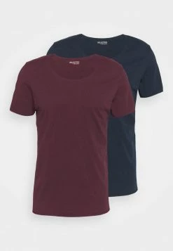 Tout neuf 🧨 Selected Homme SLHNEWMERCE O NECK TEE 2 PACK - T-shirt Basique - Winetasting/navy Blazer 😀 -Selected Homme Soldes Boutique bcd9817e9bf747b3b1c7edad888fc258