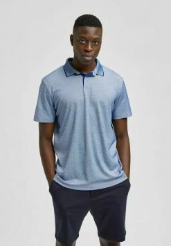 De gros 👏 Selected Homme KURZÄRME - Polo - Sodalite Blue ⭐
