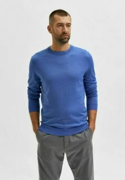 Offres 😀 Selected Homme SLHTOWN - Pullover - Star Sapphire 🔥