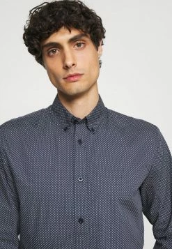 Offres ✨ Selected Homme SLHSLIMROY - Chemise - Dark Blue ✨ -Selected Homme Soldes Boutique be359fea13b94a498250f3b86fc10026