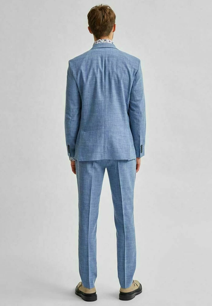 Bon marché 😀 Selected Homme Veste De Costume - Light Blue ✨ 3 Bon marché 😀 Selected Homme Veste De Costume - Light Blue ✨ – Image 3