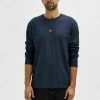 Budget 🛒 Selected Homme T-shirt à Manches Longues - Dark Sapphire 👏