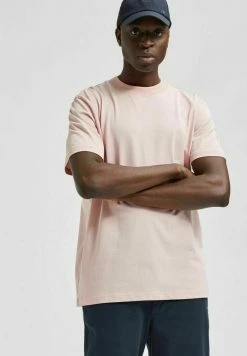 Remise ✨ Selected Homme STEHKRAGEN RELAXED FIT - T-shirt Basique - Silver Pink ⌛ -Selected Homme Soldes Boutique c1b67a98bdd5498089e29c5ba6c956aa