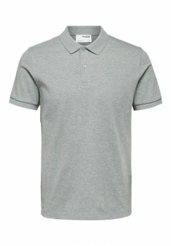 Top 10 ⭐ Selected Homme Polo - Medium Grey Melange 🎁
