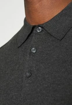 Le moins cher 😀 Selected Homme SLHBERG - Polo - Antracit 👏 -Selected Homme Soldes Boutique c2e491ad403a43f69390d84de47206d4