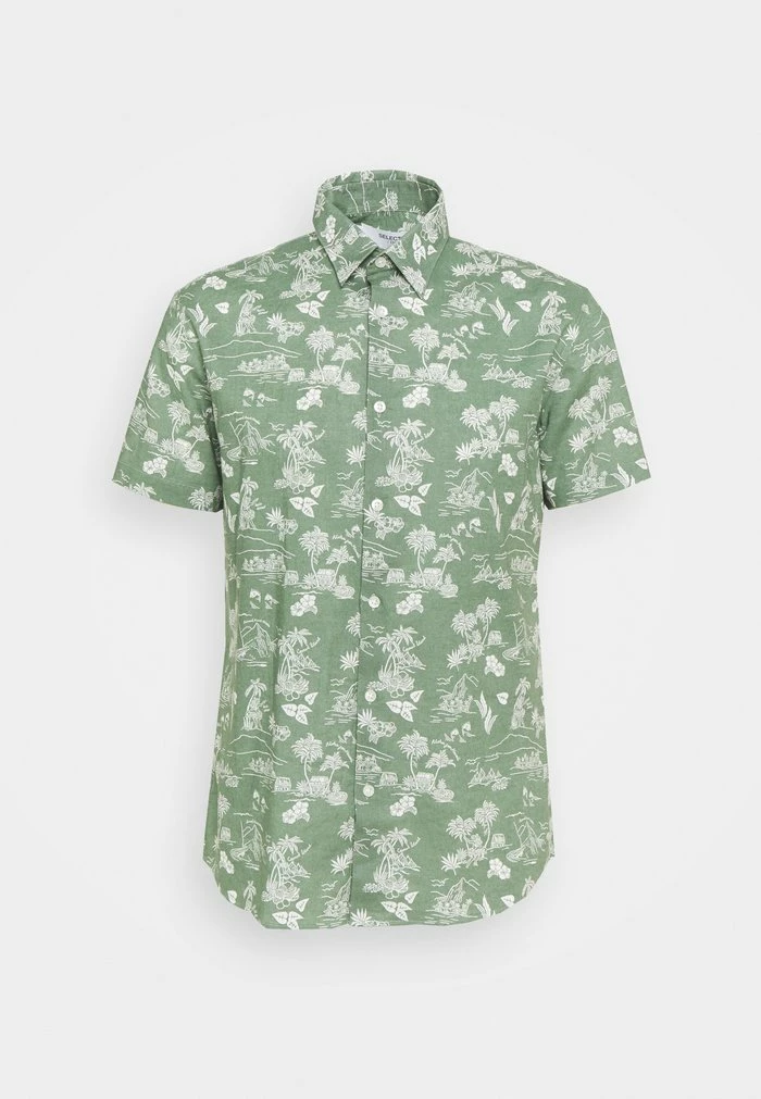Offres ⌛ Selected Homme SLHREGAOP 👕 SHIRT - Chemise - Tea/hawaii ⌛ 5 Offres ⌛ Selected Homme SLHREGAOP 👕 SHIRT - Chemise - Tea/hawaii ⌛ – Image 5
