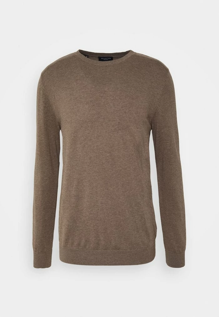 Budget 🎉 Selected Homme SLHBERG CREW NECK - Pullover - Teak/melange 🛒 4 Budget 🎉 Selected Homme SLHBERG CREW NECK - Pullover - Teak/melange 🛒 – Image 4