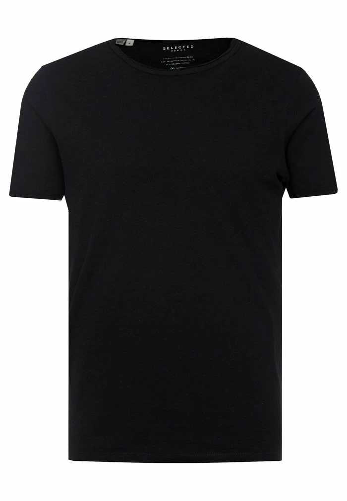 Promo 🤩 Selected Homme SLHMORGAN O NECK TEE - T-shirt Basique - Black 👏 4 Promo 🤩 Selected Homme SLHMORGAN O NECK TEE - T-shirt Basique - Black 👏 – Image 4