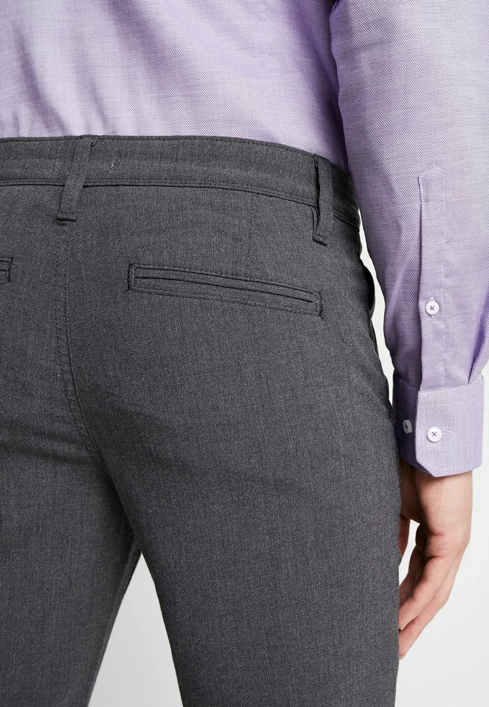 Remise 🧨 Selected Homme SLHSLIM STORM FLEX SMART PANTS - Pantalon Classique - Grey Melange 🥰 4 Remise 🧨 Selected Homme SLHSLIM STORM FLEX SMART PANTS - Pantalon Classique - Grey Melange 🥰 – Image 4