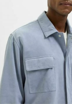 Budget 😀 Selected Homme SHACKET - Veste En Cuir - Blue Fog 👍 8 Budget 😀 Selected Homme SHACKET - Veste En Cuir - Blue Fog 👍 -Selected Homme Soldes Boutique c713985fee2e447e8222e42dc54fb88d