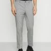 Meilleure affaire 😀 Selected Homme SLHSLIM MYLOLOGAN CROP - Pantalon Classique - Light Grey Melange 🔔