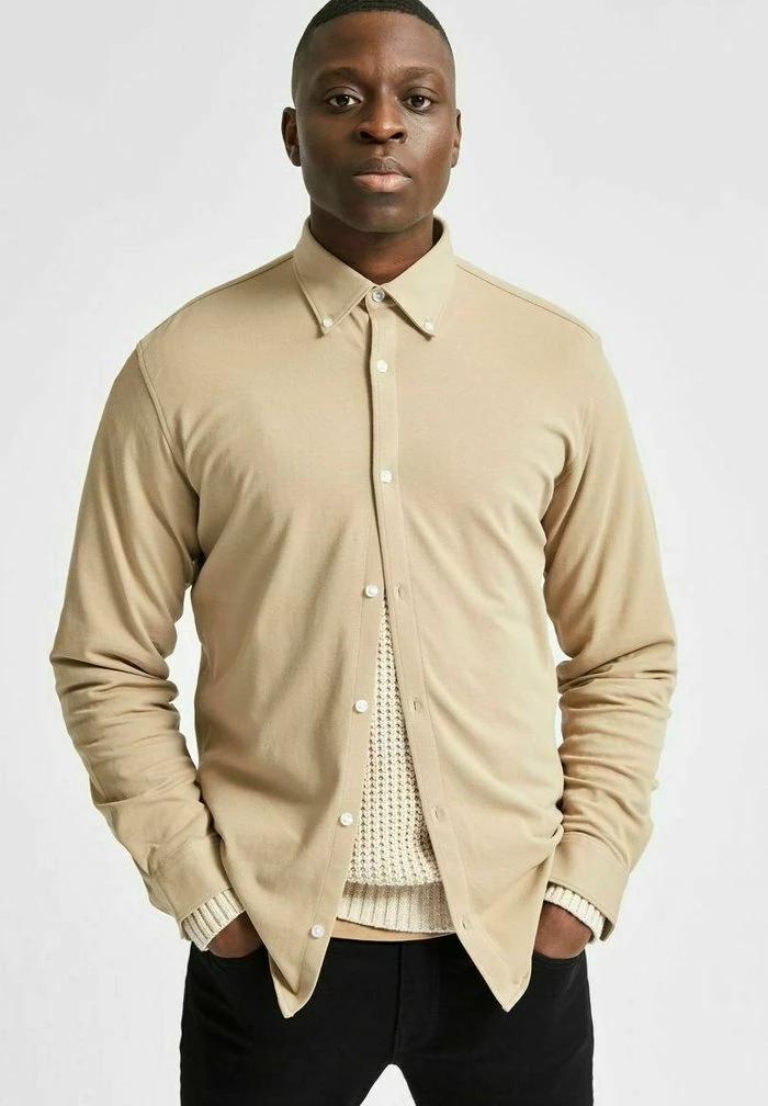 Tout neuf 🧨 Selected Homme SLHSLIMOLIVER - Chemise - Crockery ✔️ 4 Tout neuf 🧨 Selected Homme SLHSLIMOLIVER - Chemise - Crockery ✔️ – Image 4