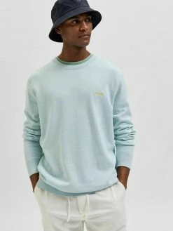 Coupon 👍 Selected Homme LANGÄRMELIGER - Pullover - Pastel Blue 🧨 -Selected Homme Soldes Boutique cbdcd66635aa4b5e958239dccdab784c