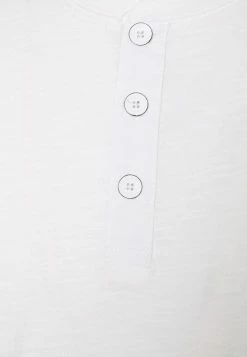 Meilleure affaire 👏 Selected Homme SLHDUKE SPLIT NECK TEE - T-shirt Basique - Egret ⌛ -Selected Homme Soldes Boutique cc3bdb4528194f61b0bc60d82f33b963