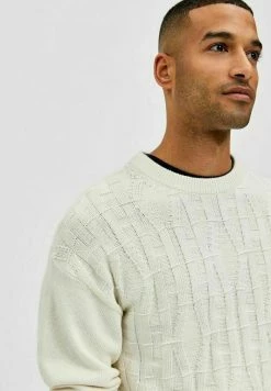Promo ⭐ Selected Homme Pullover - Egret ⌛ -Selected Homme Soldes Boutique cf4dd65e5dba425fb6ede7123f779cc1