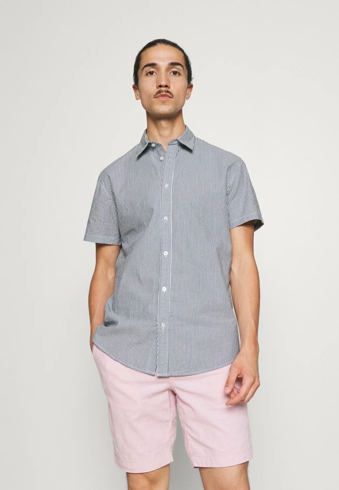 Tout neuf 🔥 Selected Homme SLHREGNATE SEERSUCKER - Chemise - Dark Blue 👍 1 Tout neuf 🔥 Selected Homme SLHREGNATE SEERSUCKER - Chemise - Dark Blue 👍