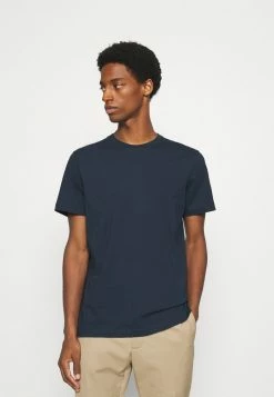 Nouveau 🔔 Selected Homme SLHNORMAN SS O-NECK S NOOS - T-shirt Basique - Navy Blazer 💯