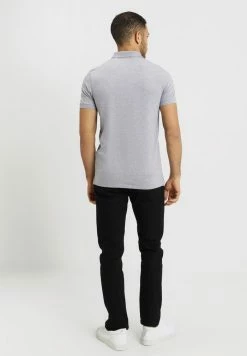 Le moins cher 🤩 Selected Homme SLHARO EMBROIDERY - Polo - Medium Grey Melange 🔥 -Selected Homme Soldes Boutique d27019030fc24f71841067629cd562d9