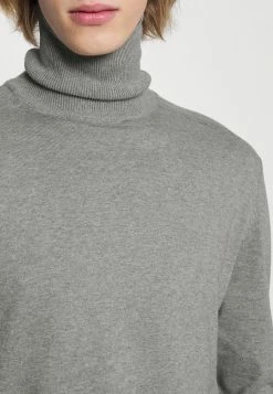 Acheter 🥰 Selected Homme SLHBERG ROLL NECK - Pullover - Medium Grey Melange 👏 -Selected Homme Soldes Boutique d39907c56fe3428b9149936bb9d78cce