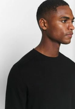 Remise 😉 Selected Homme SLHBERG CREW NECK - Pullover - Black 🥰 -Selected Homme Soldes Boutique d4234cd5adc24da8aa544aa1bf7272cd