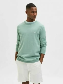 Sortie 🎉 Selected Homme LANGÄRMELIGER - Pullover - Granite Green ⌛