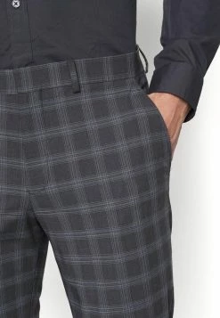 Vente flash 😀 Selected Homme SLHMYLOLOGAN CHECK SUIT - Costume - Dark Grey/blue 💯 -Selected Homme Soldes Boutique d9b77d1d80594fe8a0f7d8b53ce76740