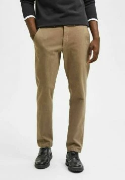 Offres 😀 Selected Homme Chino - Greige 🌟