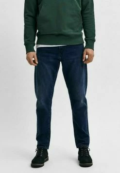 Remise 😀 Selected Homme Jean Droit - Blue Black Denim 🥰