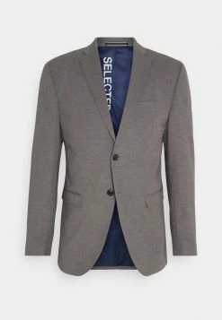 Remise 🔥 Selected Homme SLIM JIM FLEX - Veste De Costume - Light Grey Melange 🔥