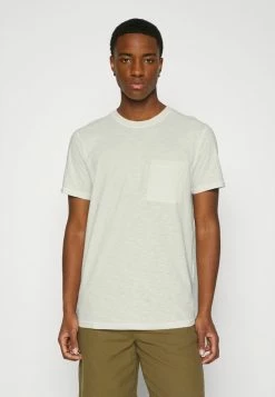 Sortie 💯 Selected Homme ROCKFORD TEE - T-shirt Basique - Egret 😉